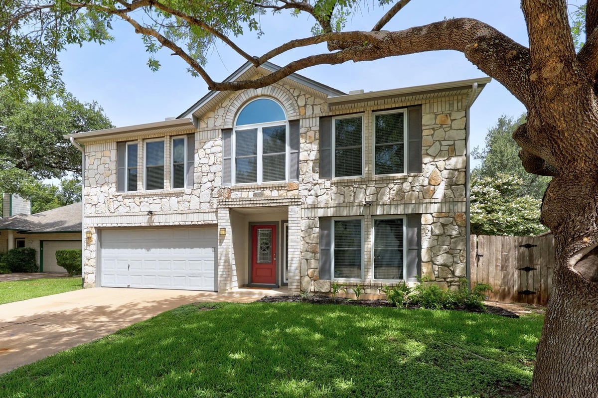 View 8416 Priest River DR in Fern Bluff Sec 02 Amd 8416 Priest River DR - front exterior - Luxury home in Fern Bluff Sec 02 Amd, Round Rock, TX