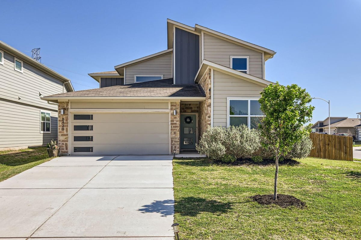 View 8420 Linda Michelle Dr in PARKER STATION 8420 Linda Michelle Dr - front exterior - Luxury home in PARKER STATION, Austin, TX