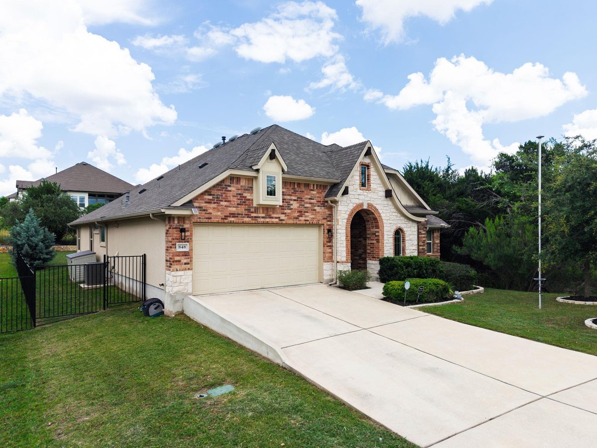 View 848 Mediterranean DR in Marbella Sub Ph 1 848 Mediterranean DR - front exterior - Luxury home in Marbella Sub Ph 1, Leander, TX