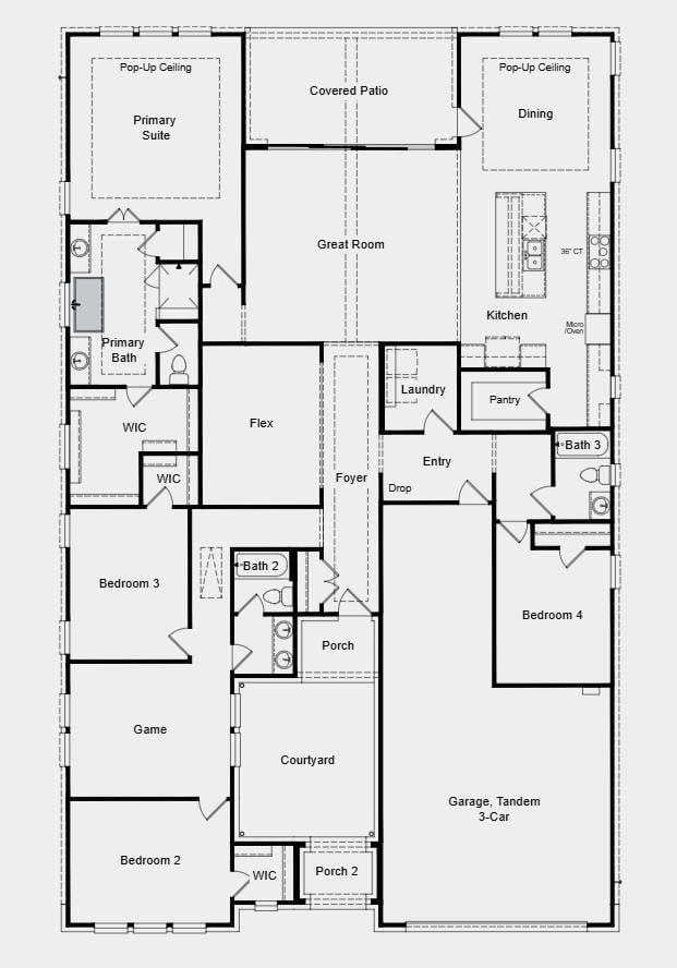 Living area at 8508 Ambergill Ct - 4 bed 3 bath home