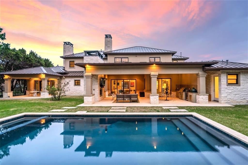 View 8528 Calera DR in Barton Creek Ph 02 Sec H 8528 Calera DR - front exterior - Luxury home in Barton Creek Ph 02 Sec H, Austin, TX