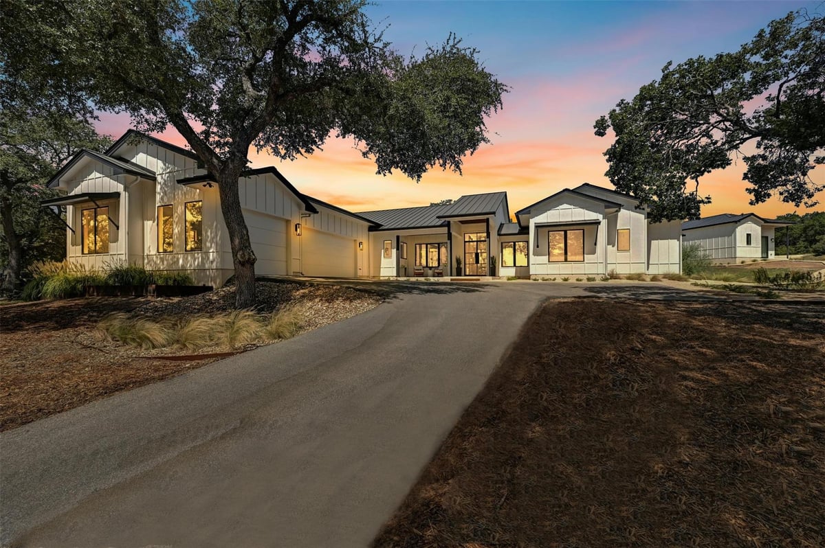 View 8601 Bear Creek Dr in Bear Creek Oaks 8601 Bear Creek Dr - front exterior - Luxury home in Bear Creek Oaks, Austin, TX