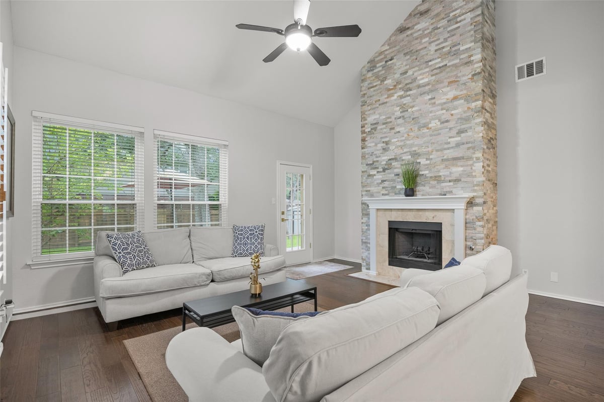 Living area at 8610 Axis Dr - 4 bed 2 bath home