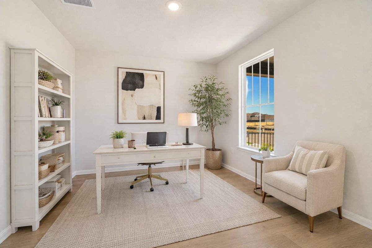 Living area at 8610 Dongan Dr - 3 bed 2 bath home