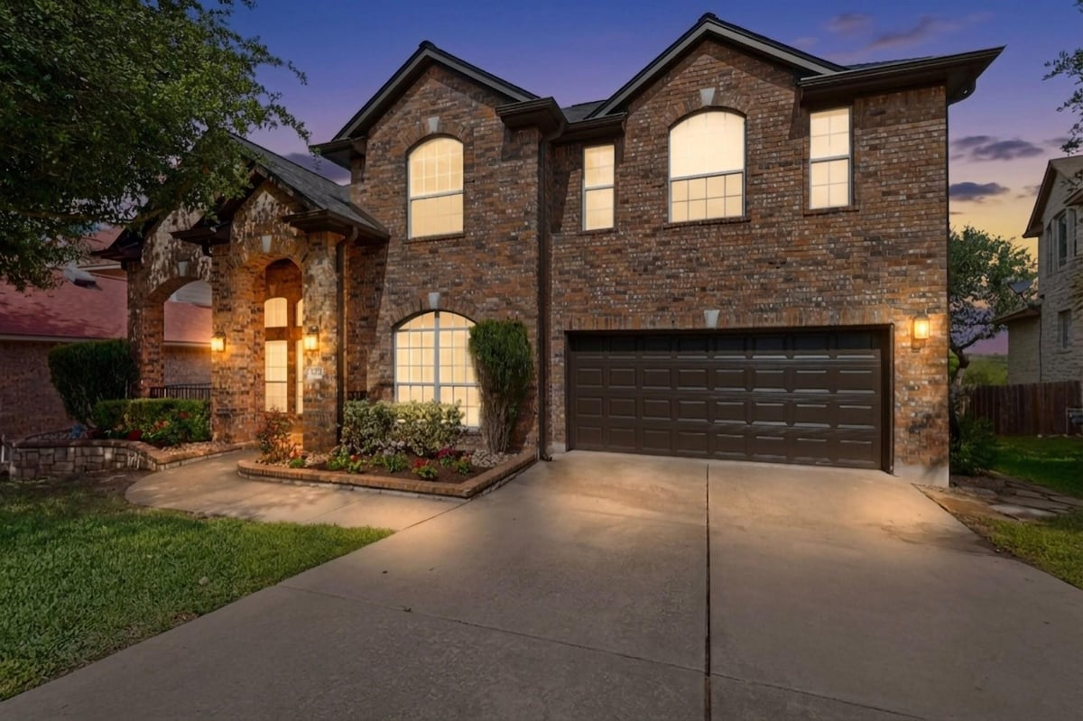 View 8617 Cobblestone in Travis Country West Sec 02 8617 Cobblestone - front exterior - Luxury home in Travis Country West Sec 02, Austin, TX