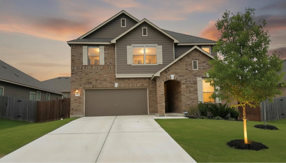 View 862 Apricot Dr in Waterleaf Ph A Sec 4 862 Apricot Dr - front exterior - Luxury home in Waterleaf Ph A Sec 4, Kyle, TX