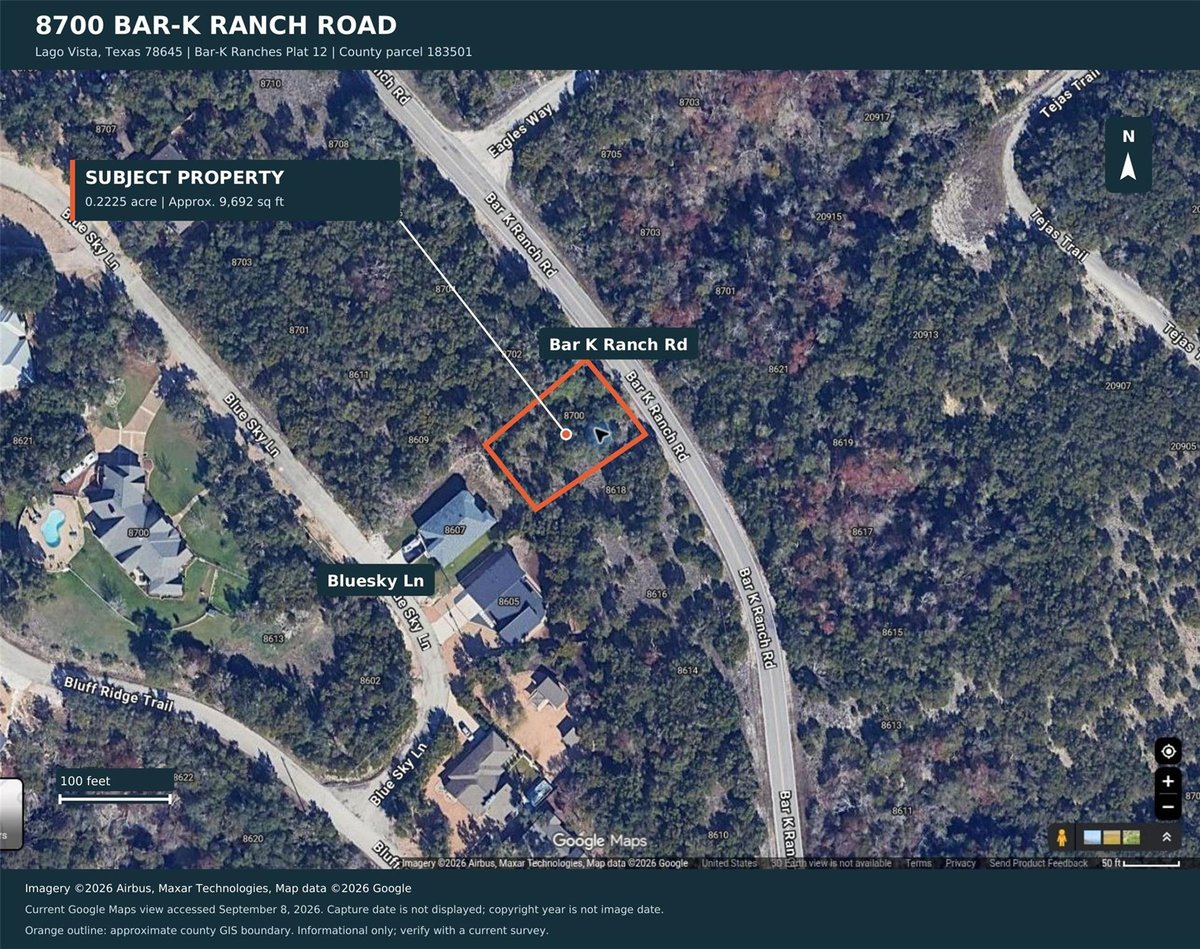 View 8700 Bar-K Ranch RD in Bar-K Ranches 12 8700 Bar-K Ranch RD - property photo 1 - Luxury lot in Bar-K Ranches 12, Leander, TX