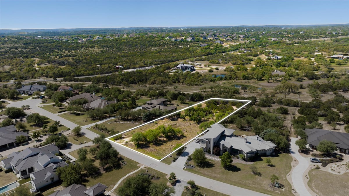 View 8708 Bellancia Dr in Belvedere 8708 Bellancia Dr - front exterior - Luxury lot in Belvedere, Austin, TX