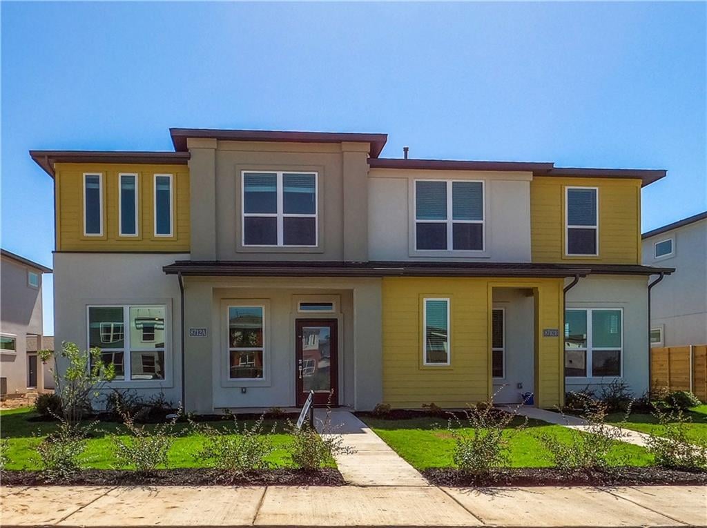View 8712 Whitter Dr Unit #A in Goodnight Ranch Ph 1 Sec 3 8712 Whitter Dr Unit #A - front exterior - Luxury home in Goodnight Ranch Ph 1 Sec 3, Austin, TX