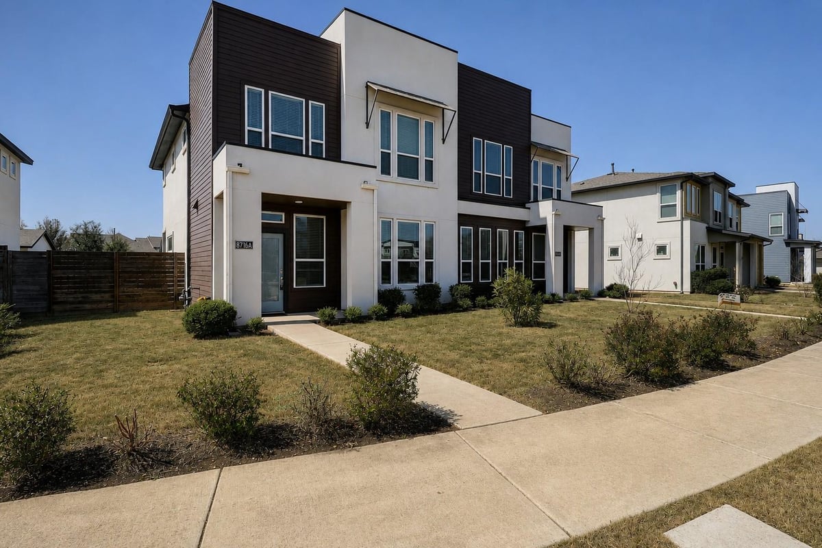 View 8716 Whitter DR Unit #B in Goodnight Ranch 8716 Whitter DR Unit #B - property photo 1 - Luxury home in Goodnight Ranch, Austin, TX