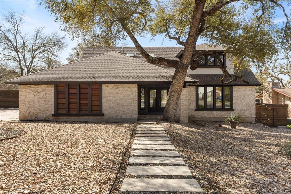 View 8719 Crest Ridge Cir in Balcones Village 8719 Crest Ridge Cir - front exterior - Luxury home in Balcones Village, Austin, TX