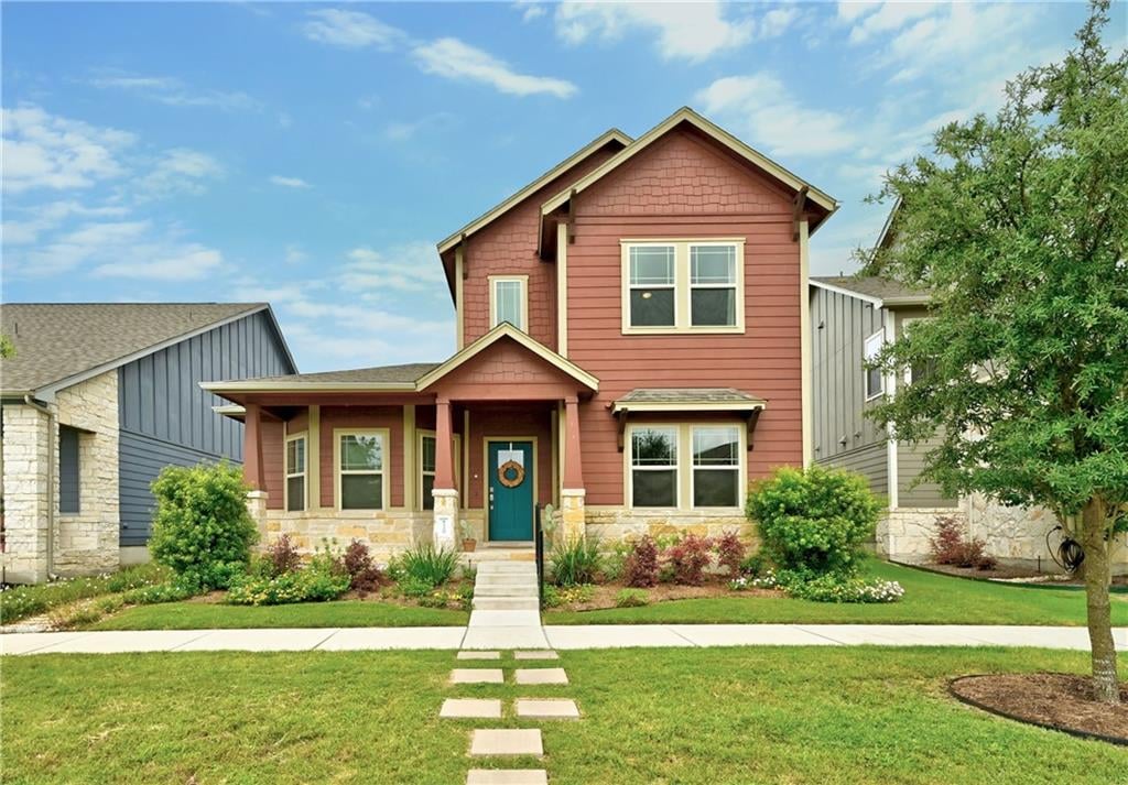 View 8720 Slater Dr in Goodnight Ranch Ph 1 Sec 2 8720 Slater Dr - front exterior - Luxury home in Goodnight Ranch Ph 1 Sec 2, Austin, TX