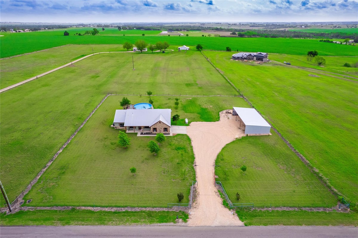 View 877 County Road 455 in Cartwright P Sur 877 County Road 455 - front exterior - Luxury home in Cartwright P Sur, Coupland, TX