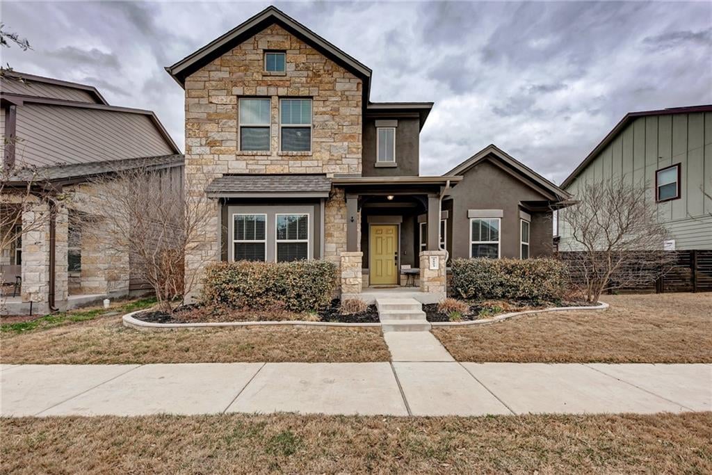 View 8805 Slater Dr in Goodnight Ranch Ph 1 Sec 2 8805 Slater Dr - front exterior - Luxury home in Goodnight Ranch Ph 1 Sec 2, Austin, TX