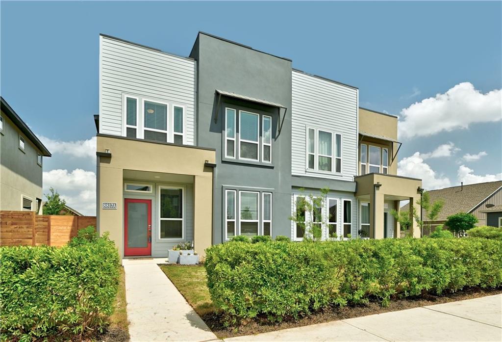 View 8817 Whitter Dr Unit #A in Goodnight Ranch 8817 Whitter Dr Unit #A - front exterior - Luxury home in Goodnight Ranch, Austin, TX