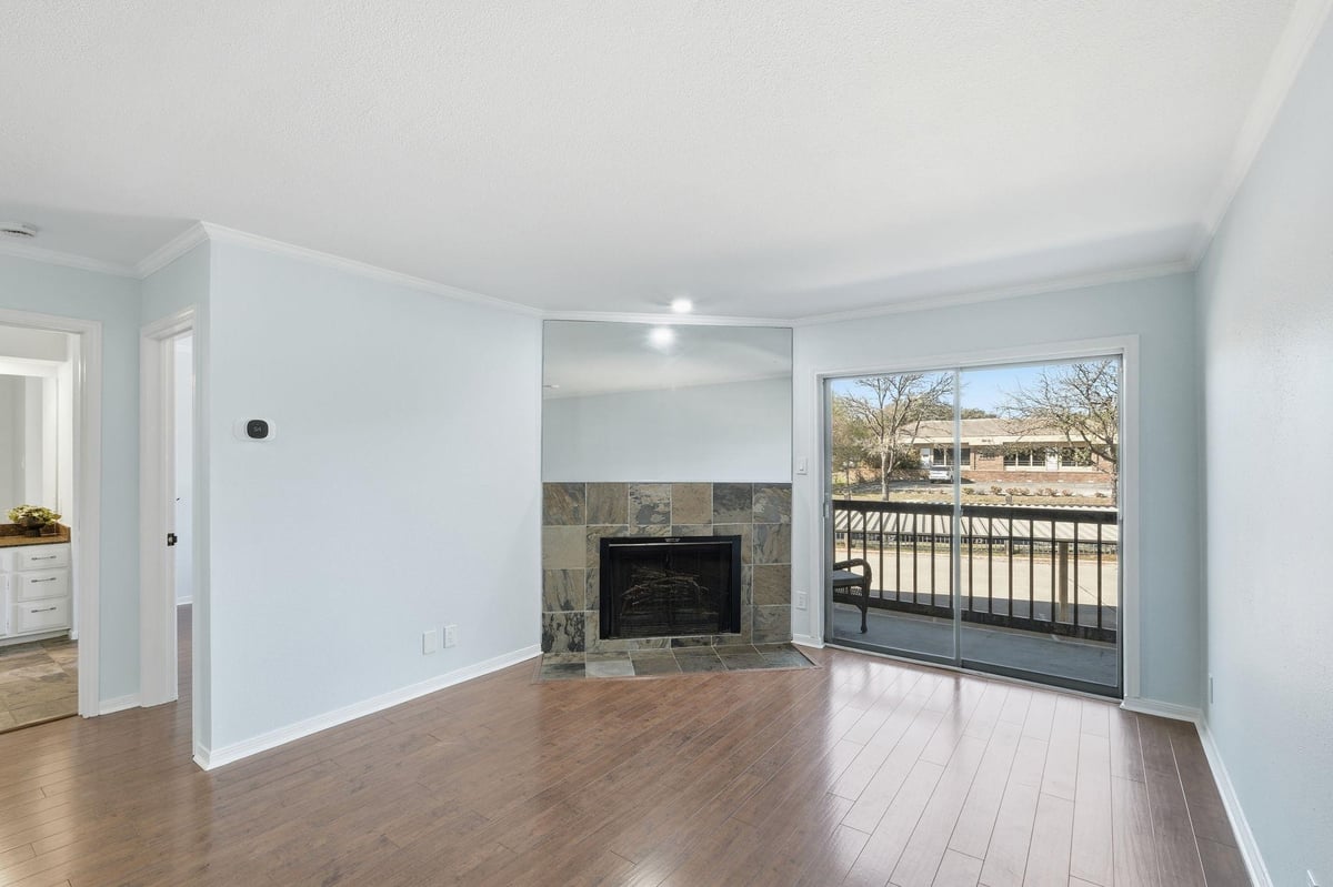 Primary bedroom at 8888 Tallwood Dr Unit #2206 - 1 bed 1 bath home