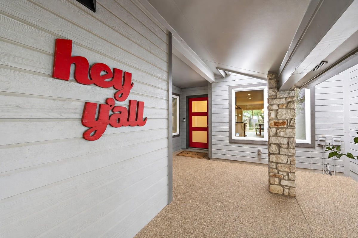 8910 Mount Bartlett DR - front exterior - Luxury home in Bluffs Great Hills, Austin, TX