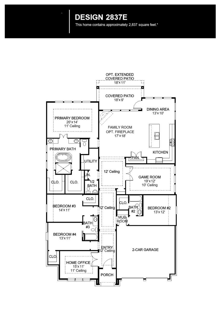 Living area at 8913 Nilgai Dr - 4 bed 3 bath home