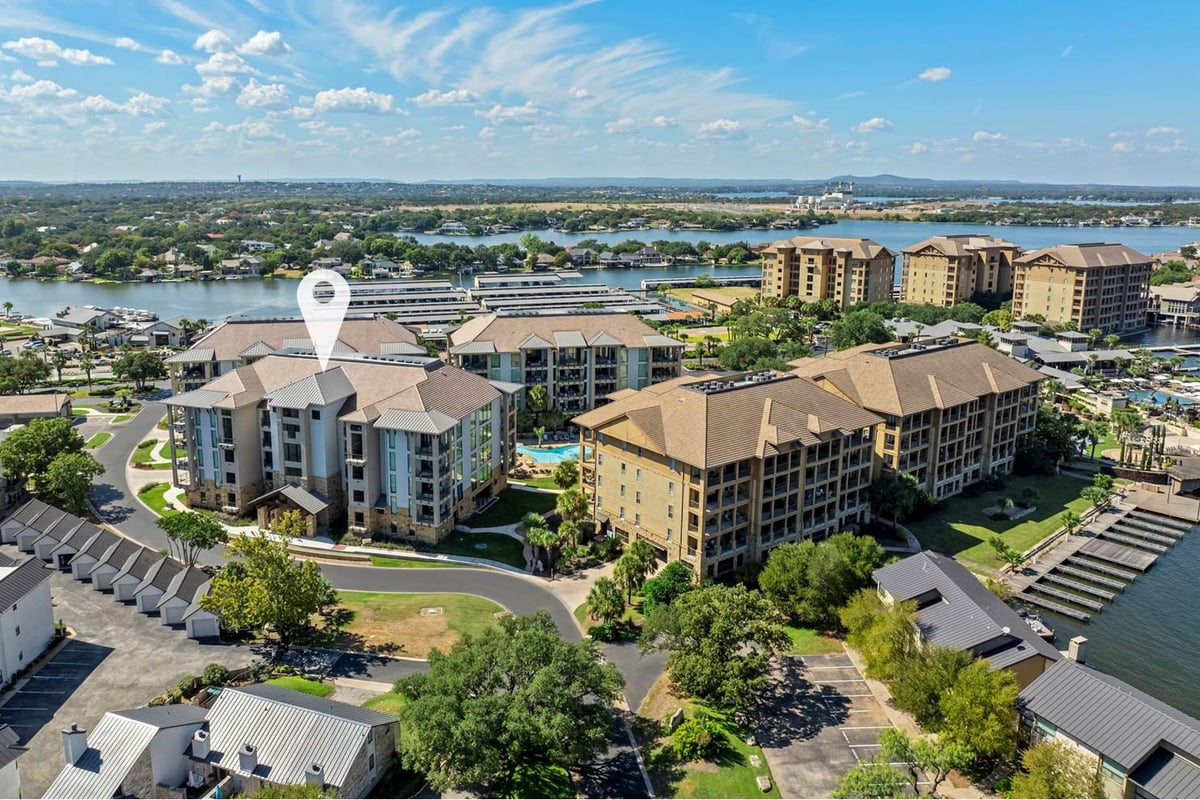 90 Island DR Unit #7403 - front exterior - Luxury home in The Waters At Horseshoe Bay Resort, Horseshoe Bay, TX