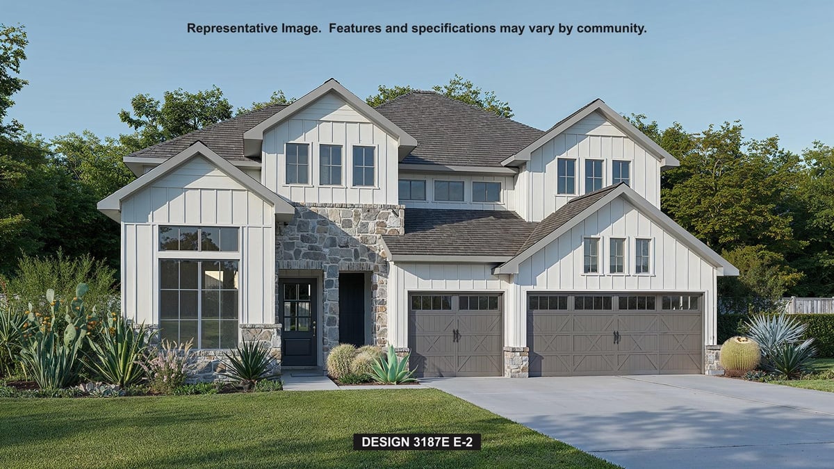 View 9000 Fallkill DR in Easton Park 9000 Fallkill DR - front exterior - Luxury home in Easton Park, Austin, TX