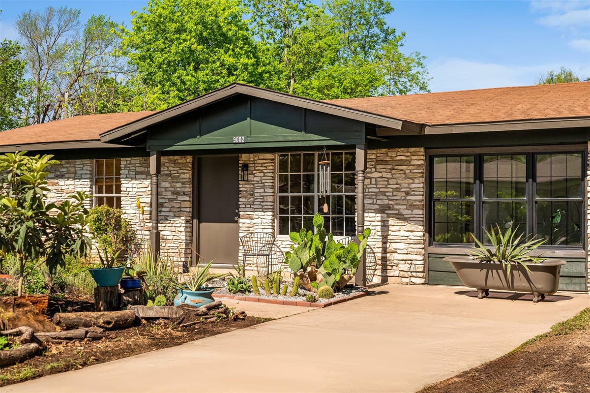 View 9002 Slayton DR in North Lamar Park 9002 Slayton DR - front exterior - Luxury home in North Lamar Park, Austin, TX