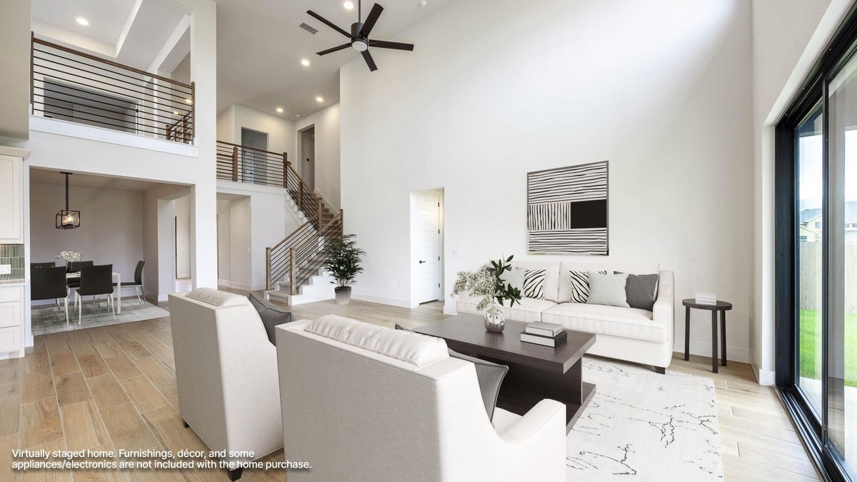 Living area at 9004 Fallkill Dr - 4 bed 3 bath home