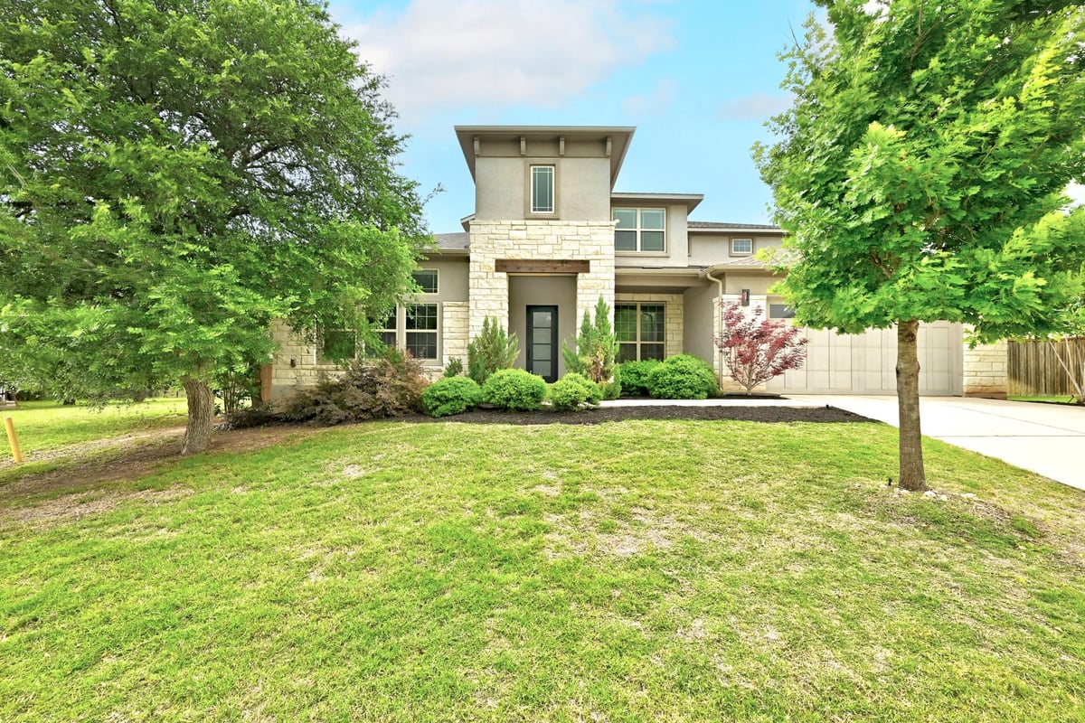 View 9008 Harper Rae Dr in Heritage Oaks At Pearson 9008 Harper Rae Dr - front exterior - Luxury home in Heritage Oaks At Pearson, Austin, TX