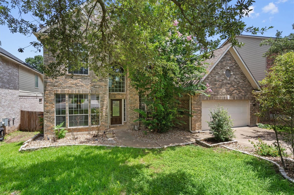 View 9013 Sautelle LN in Village At Western Oaks Sec 29-A 9013 Sautelle LN - front exterior - Luxury home in Village At Western Oaks Sec 29-A, Austin, TX