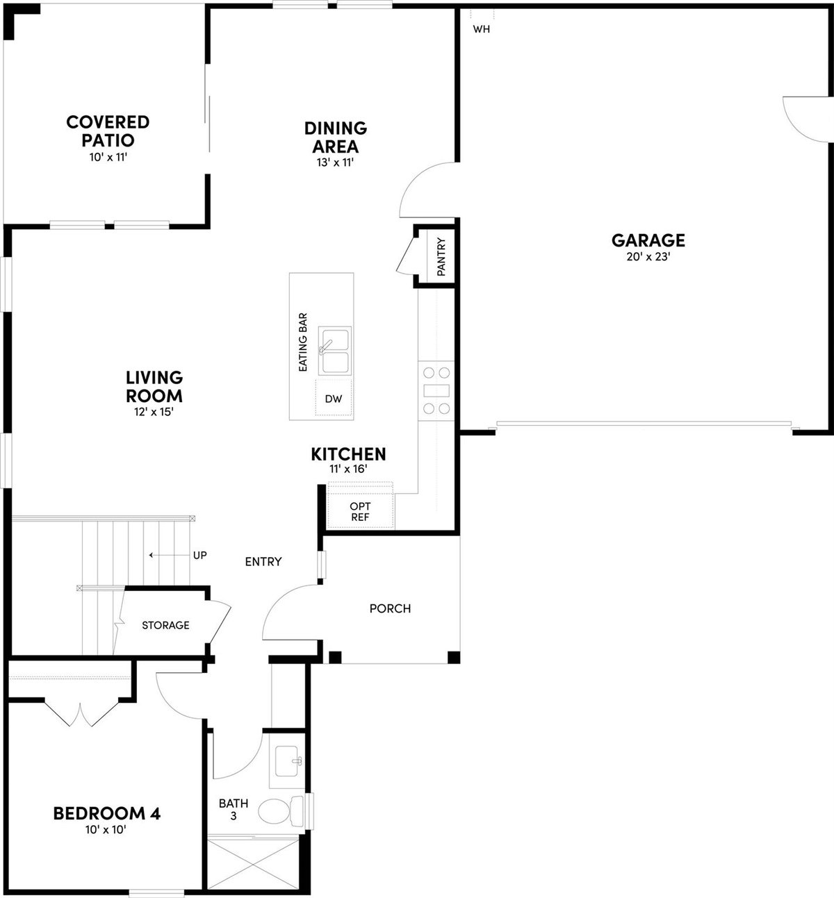 Living area at 9015 Hamadryas Dr - 4 bed 3 bath home