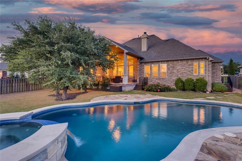 View 9020 Eagle Vista CT in Rocky Creek Ranch Sec 3 9020 Eagle Vista CT - front exterior - Luxury home in Rocky Creek Ranch Sec 3, Austin, TX