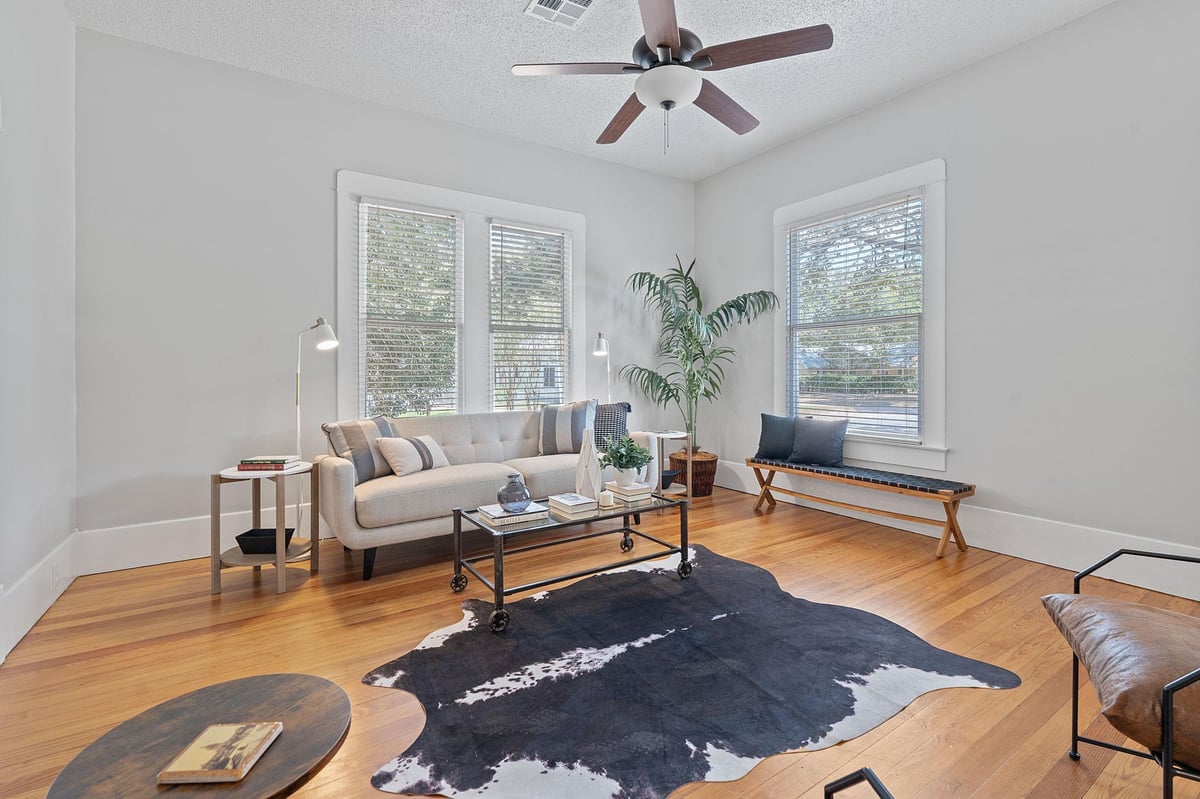 Primary bedroom at 909 Hudgins St - 3 bed 1 bath home