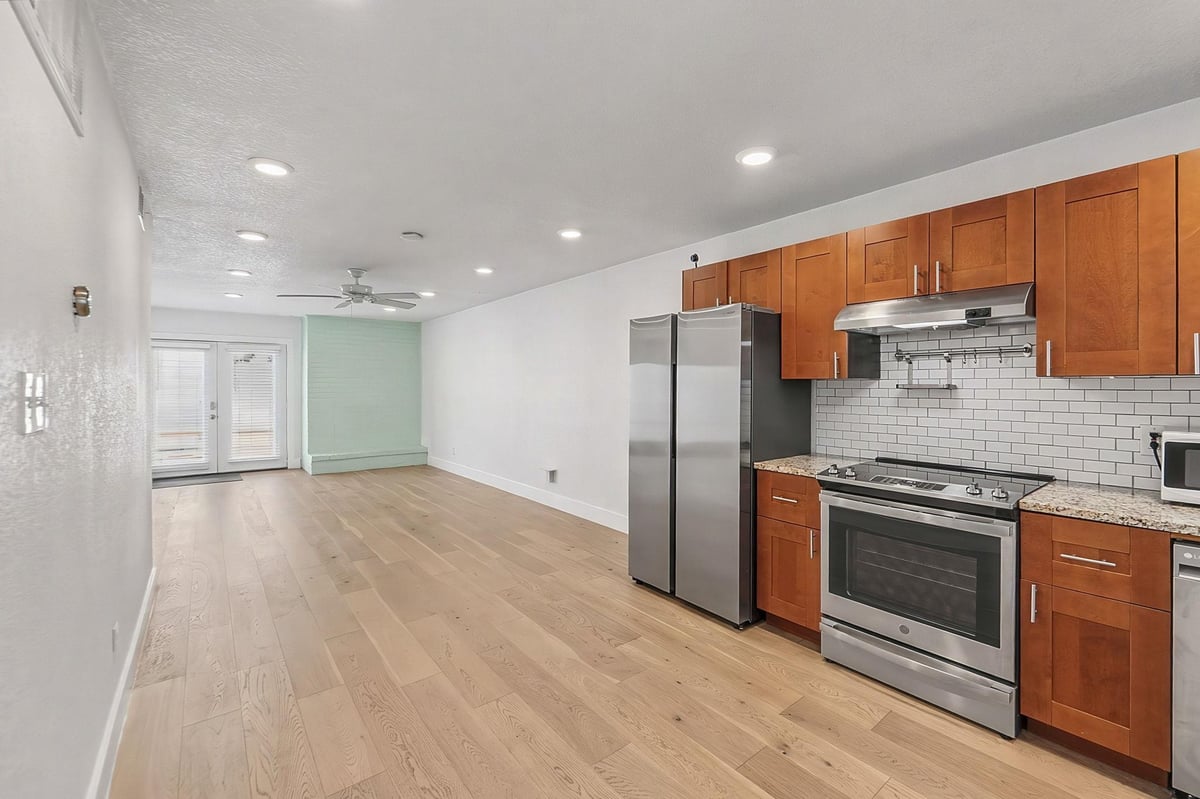 Kitchen at 909 Reinli St Unit #118 - 2 bed 2 bath home