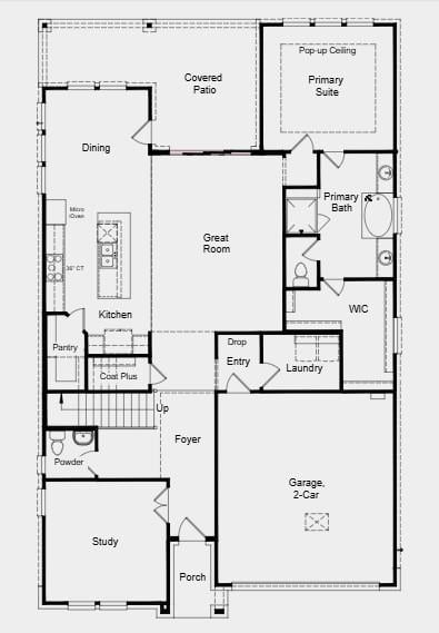Living area at 9104 Hamadryas Dr - 4 bed 3 bath home