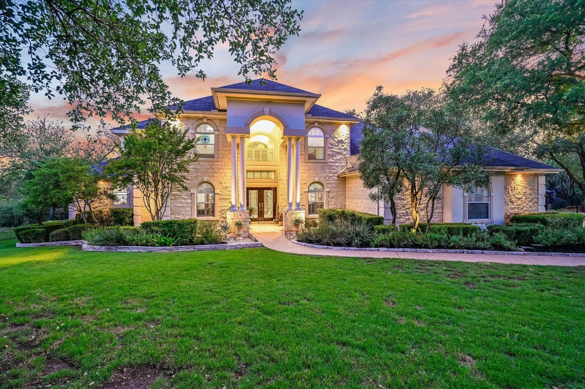 View 9105 Westminster Glen Ave in Westminster Glen 9105 Westminster Glen Ave - front exterior - Luxury home in Westminster Glen, Austin, TX
