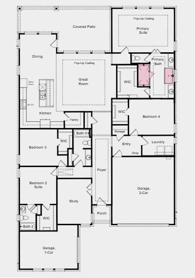Living area at 9109 The Ravine Way - 4 bed 3 bath home
