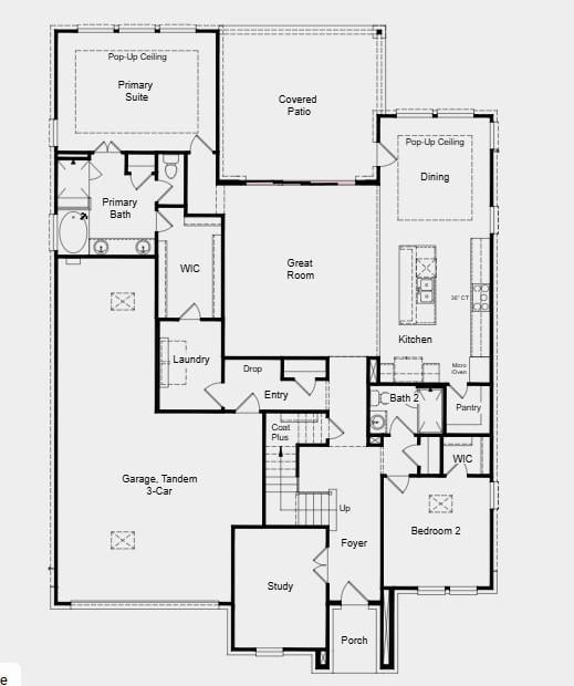 Living area at 9113 The Ravine Way - 4 bed 3 bath home