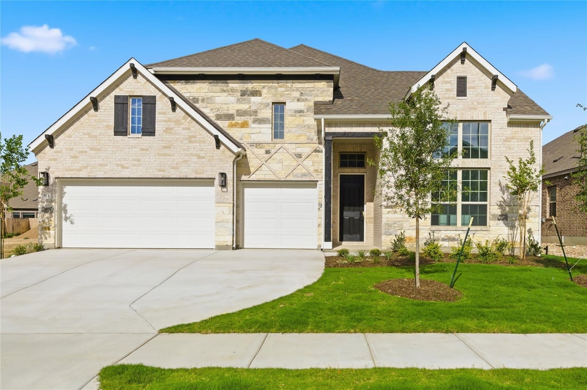 View 912 Landing Ln in Hawkes Landing 912 Landing Ln - front exterior - Luxury home in Hawkes Landing, Leander, TX