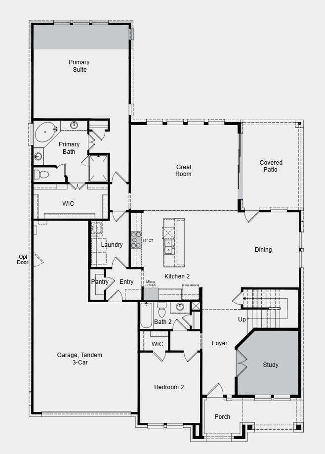Living area at 9208 The Ravine Way - 4 bed 3 bath home