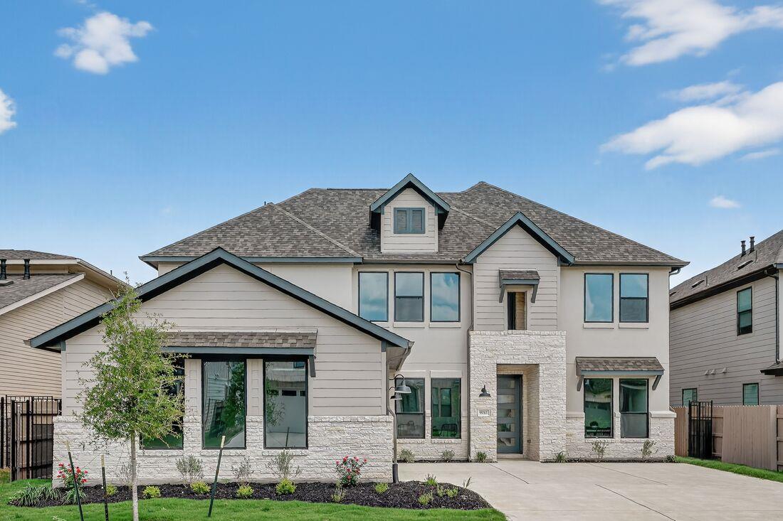 View 9212 Flatbush Dr in Easton Park 9212 Flatbush Dr - front exterior - Luxury home in Easton Park, Austin, TX