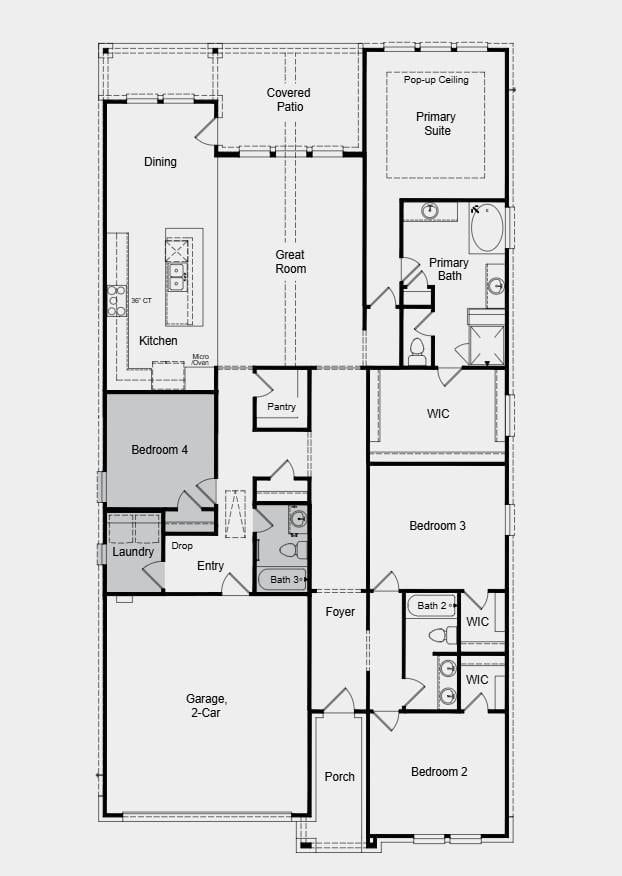 Living area at 9212 Hamadryas Dr - 4 bed 3 bath home