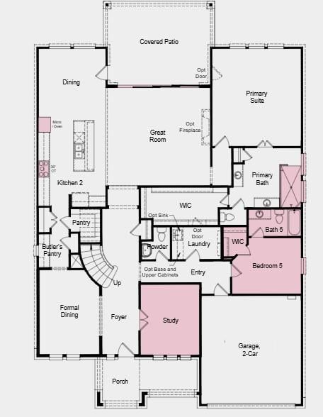 Living area at 9213 The Ravine Way - 5 bed 4 bath home