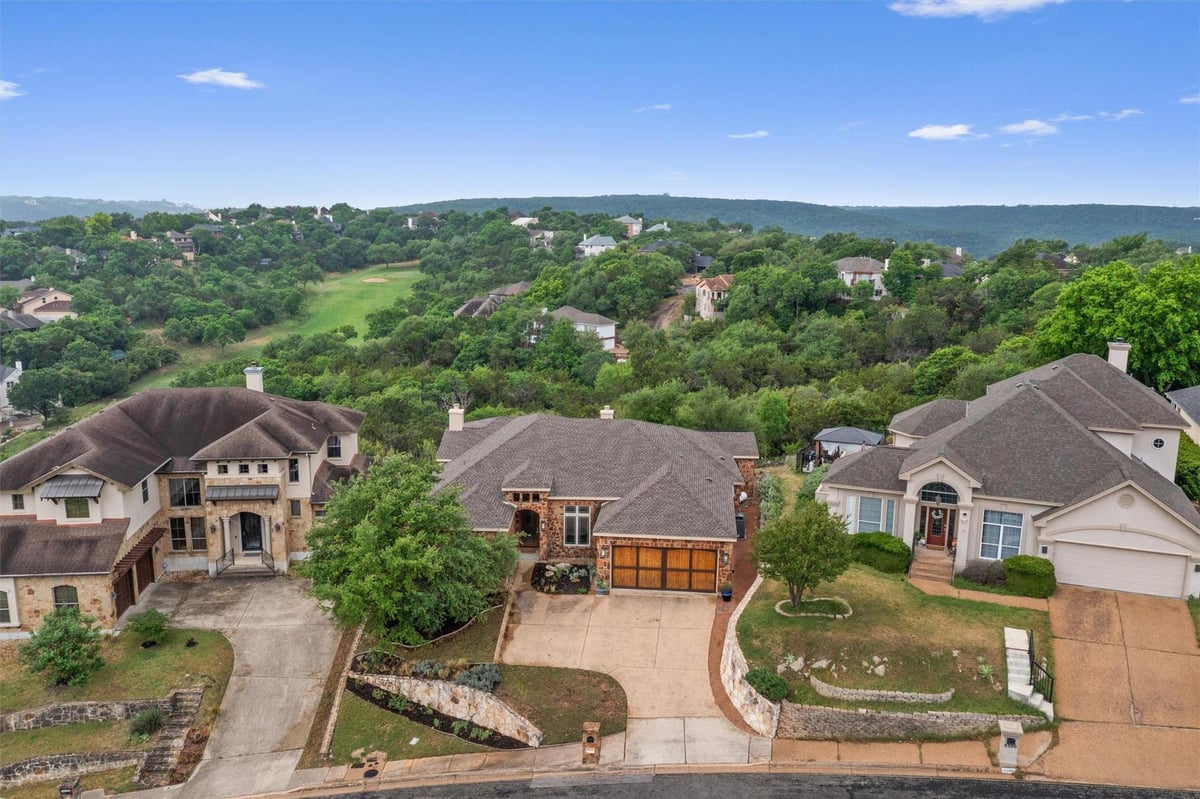 View 9228 Simmons Rd in Great Hills - Fairway At Great Hills 9228 Simmons Rd - front exterior - Luxury home in Great Hills - Fairway At Great Hills, Austin, TX