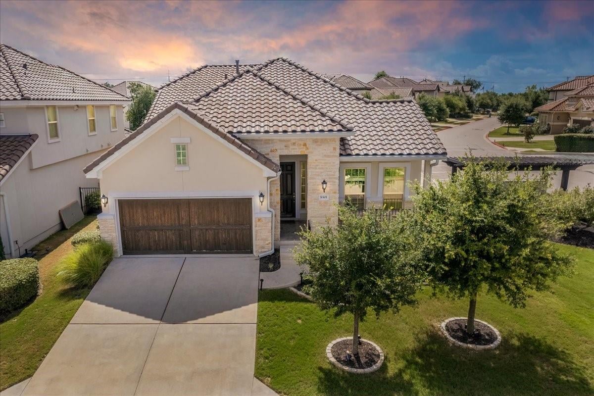 View 9301 Bayshore Bnd in Montebello 9301 Bayshore Bnd - front exterior - Luxury home in Montebello, Austin, TX