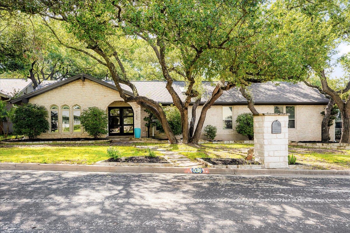 View 9309 Cedar Forest Dr in Balcones Vlg Sec 6 9309 Cedar Forest Dr - front exterior - Luxury home in Balcones Vlg Sec 6, Austin, TX