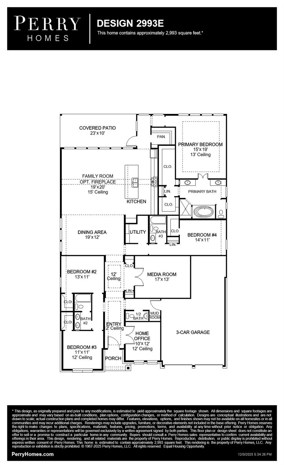 Living area at 9309 Dingo Dr - 4 bed 3 bath home