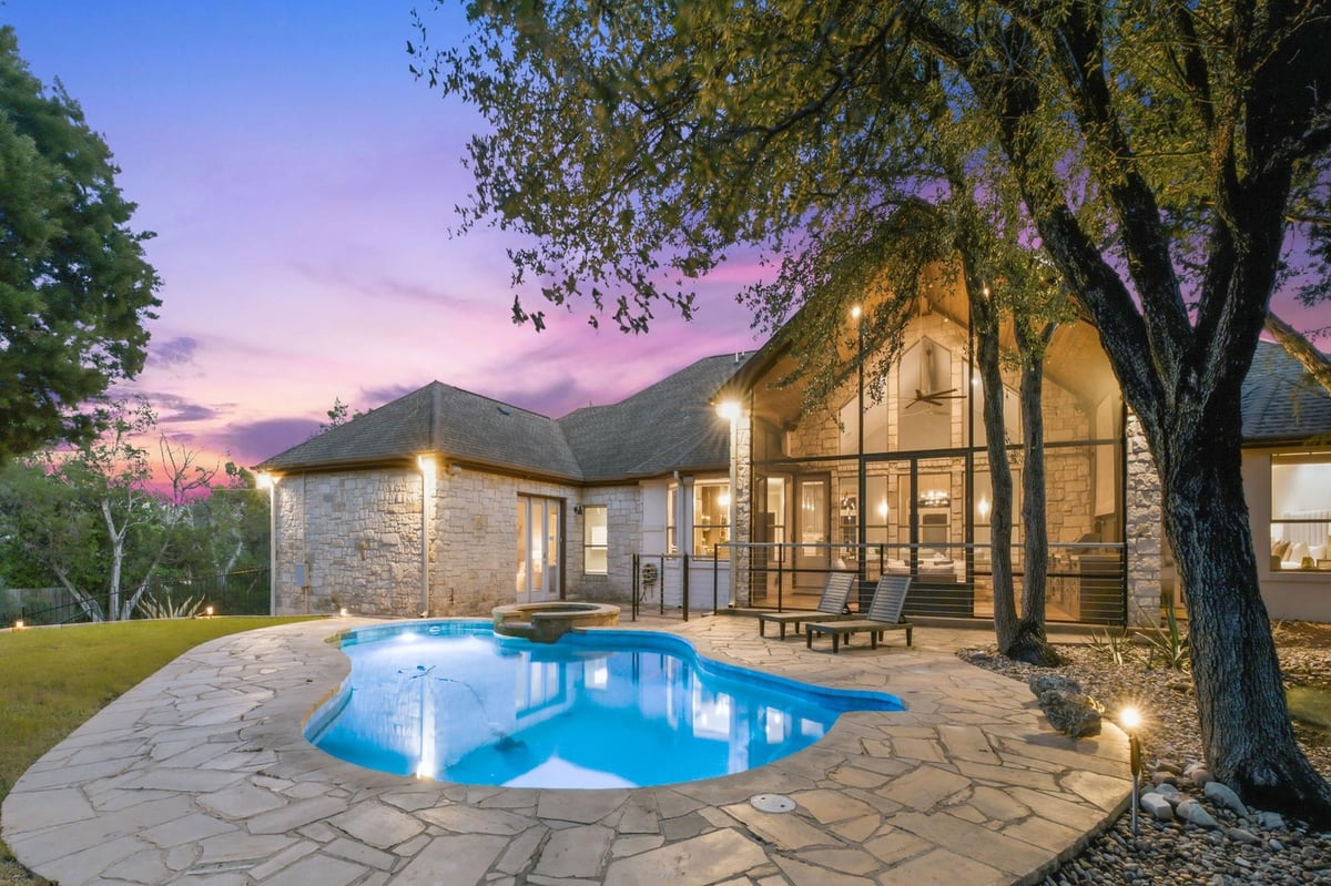 View 9310 Summer Sky DR in Hill Country Ph 02-A 9310 Summer Sky DR - front exterior - Luxury home in Hill Country Ph 02-A, Austin, TX