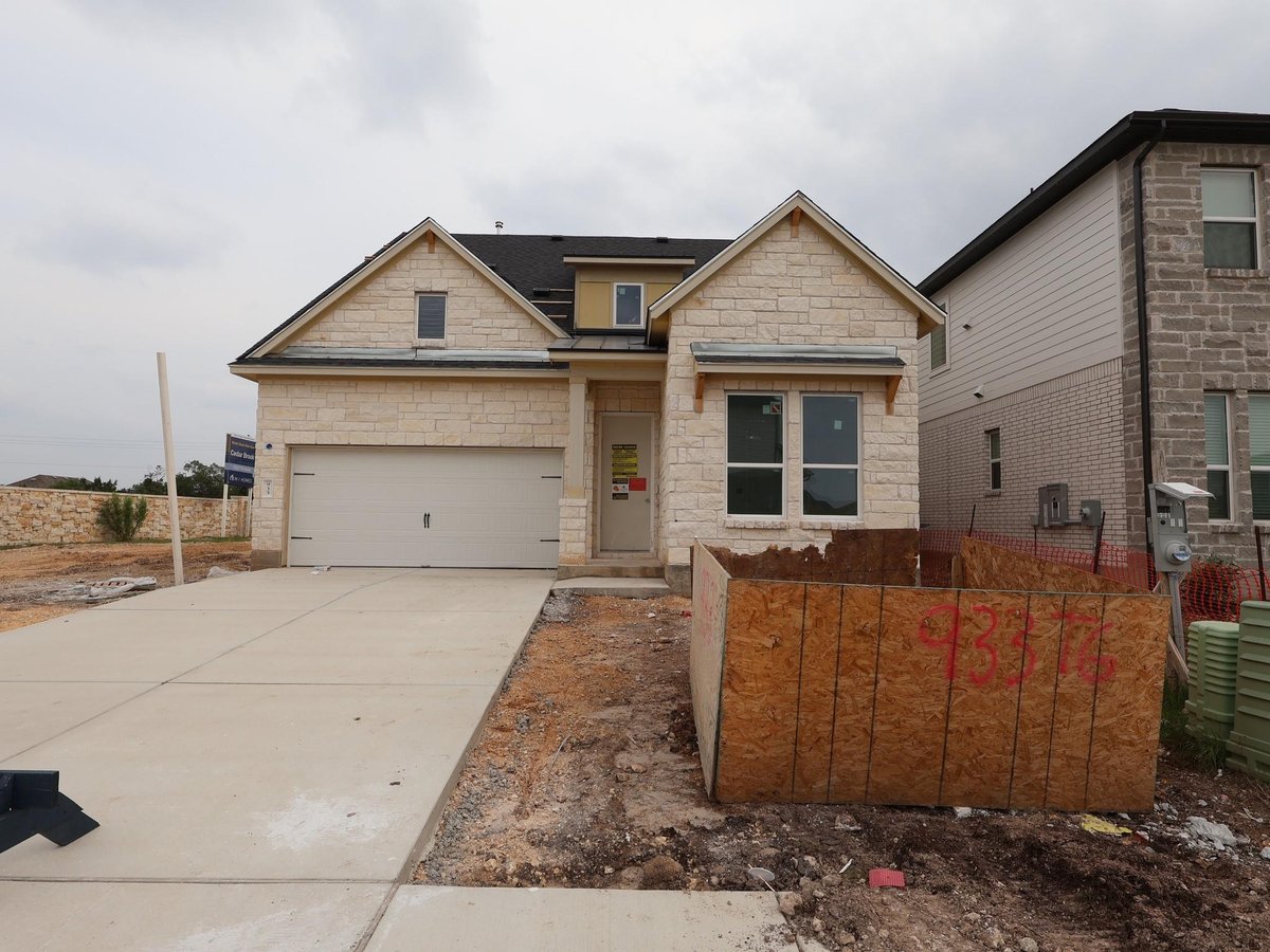 933 Corvallis Dr - front exterior - Luxury home in Cedar Brook, Leander, TX