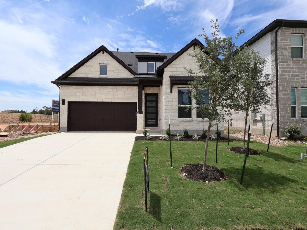 View 933 Corvallis DR in Cedar Brook 933 Corvallis DR - front exterior - Luxury home in Cedar Brook, Leander, TX