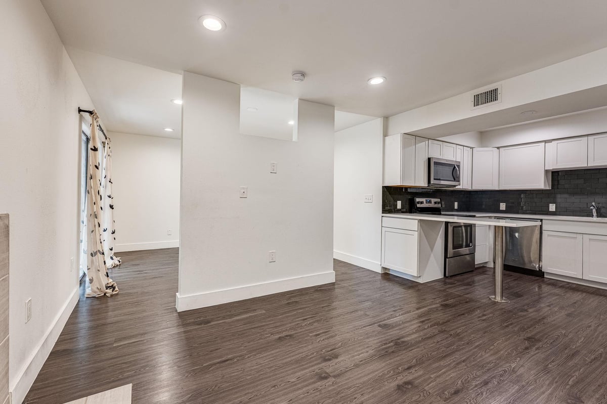 Kitchen at 935 La Posada Dr Unit #156 - 1 bed 1 bath home