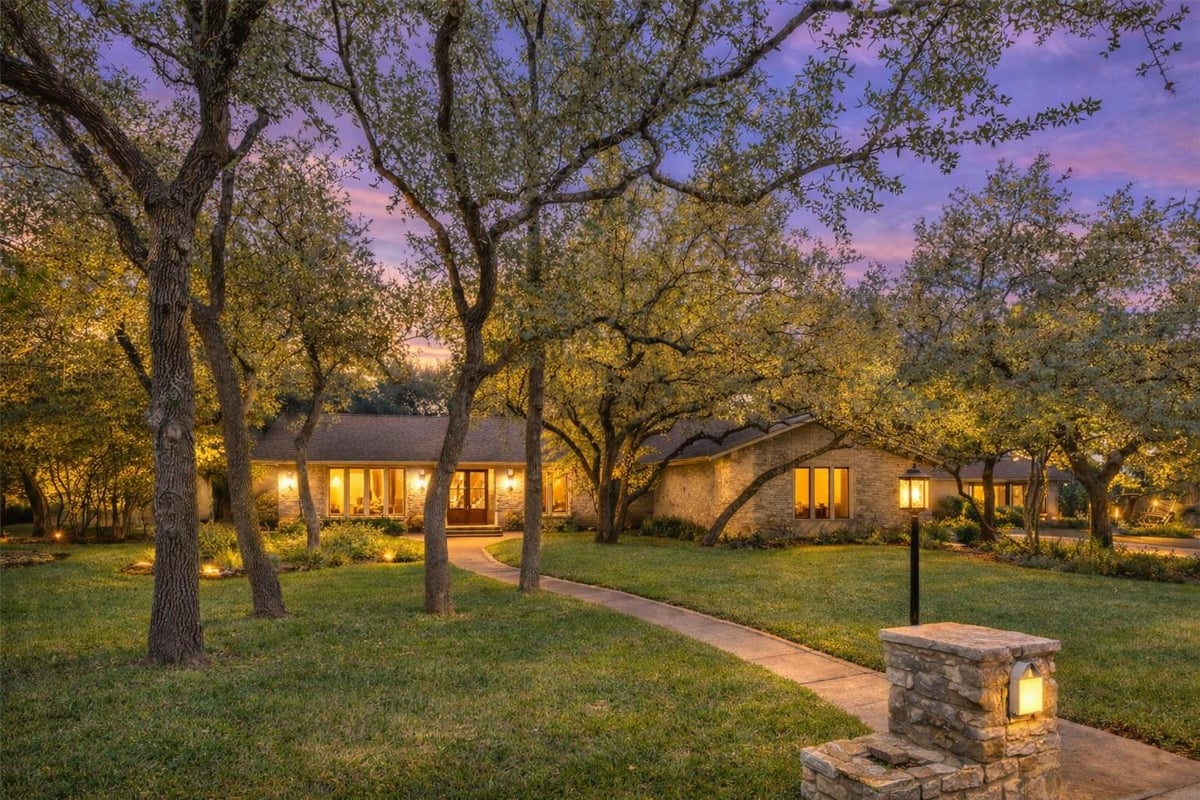 View 9403 Spring Hollow Dr in Balcones Village Sec 06 9403 Spring Hollow Dr - front exterior - Luxury home in Balcones Village Sec 06, Austin, TX